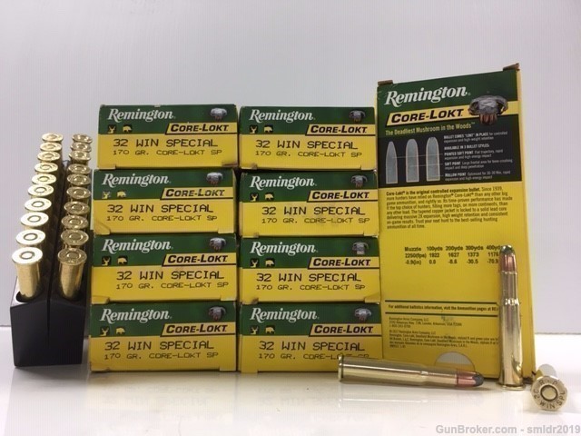 20 Rounds Remington 32 Winchester Special 170gr Core-Lokt SP Factory NEW! -img-0