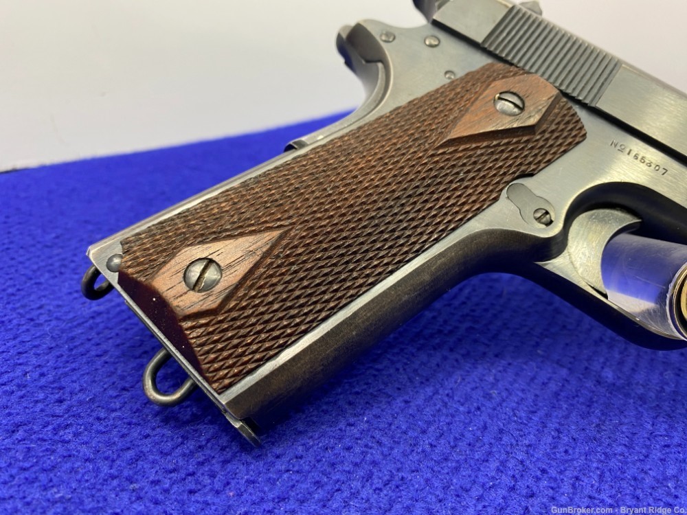 1917 Colt 1911 Military .45ACP Blue 5" *DESIRABLE WWI MILITARY PISTOL*-img-10
