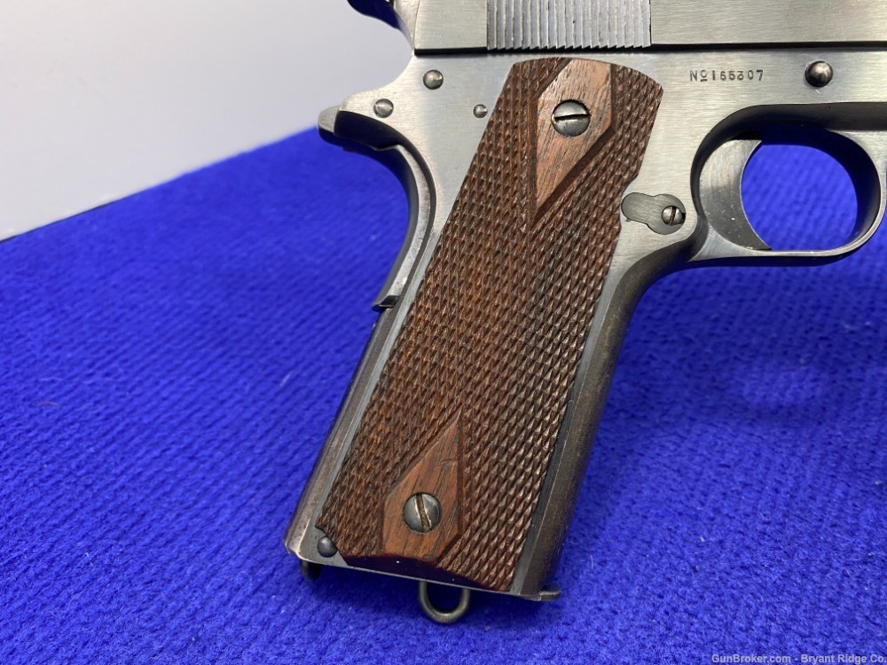 1917 Colt 1911 Military .45ACP Blue 5" *DESIRABLE WWI MILITARY PISTOL*-img-29