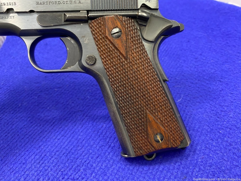 1917 Colt 1911 Military .45ACP Blue 5" *DESIRABLE WWI MILITARY PISTOL*-img-28