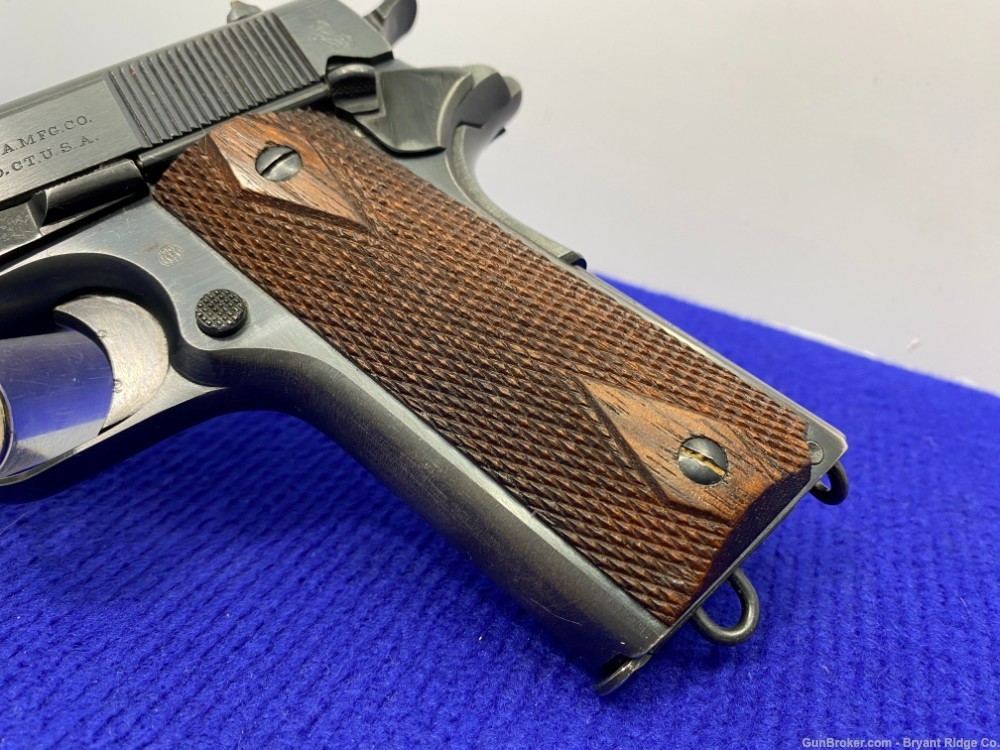 1917 Colt 1911 Military .45ACP Blue 5" *DESIRABLE WWI MILITARY PISTOL*-img-4