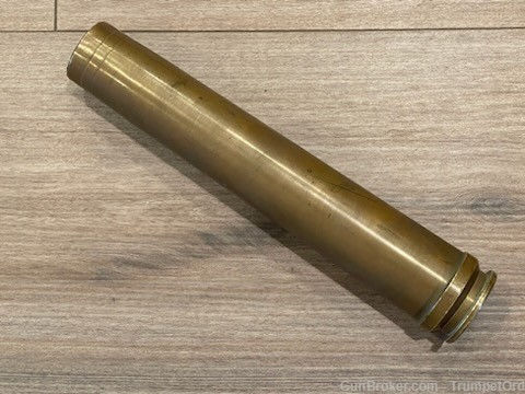 German WW2 Flak18 3.7cm Brase Case 1939 Dated W/ Primer-img-0