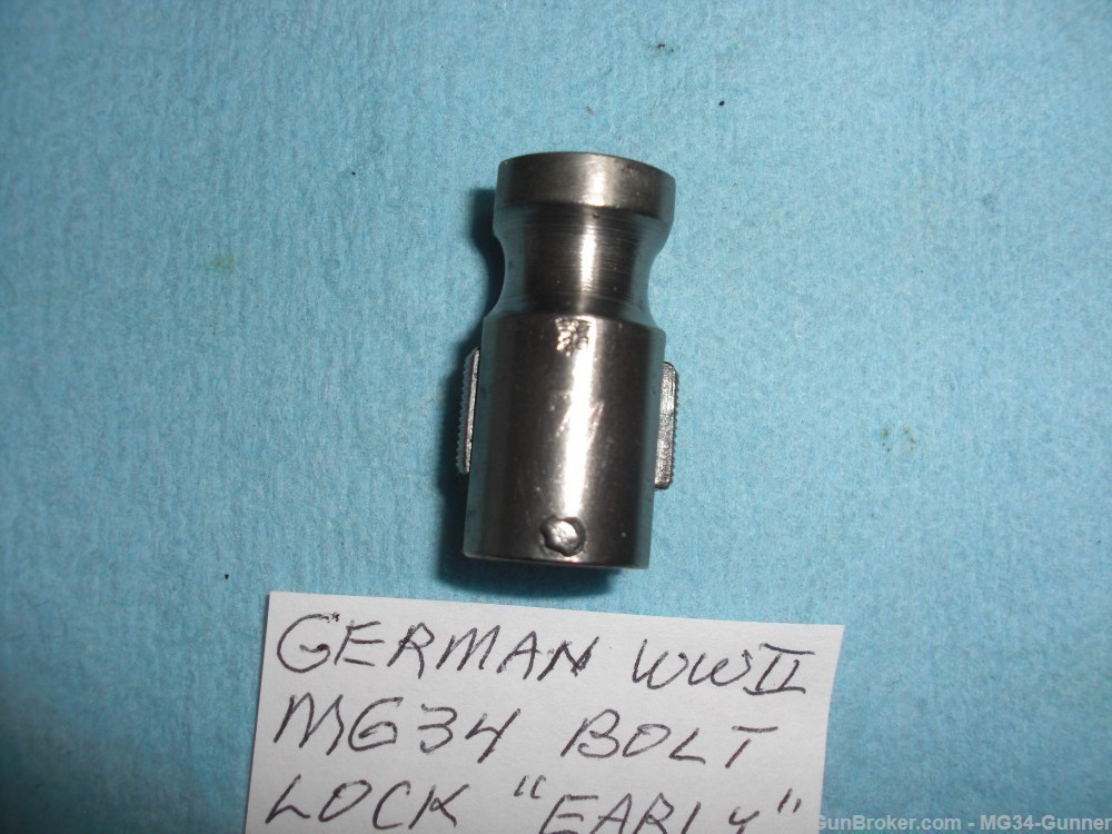 German WWII MG34 Bolt Lock w/ Eagle 26 - Early Type-img-1