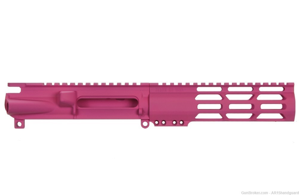 AR15 Stripped upper | Cerakote Pink | 10" MLOK Handguard Combo (MADE IN USA-img-0