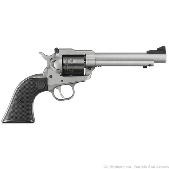 Super Wrangler Revolver, 22 LR/22 WMR, Convertible, 5.5" Bbl, Silver-img-0