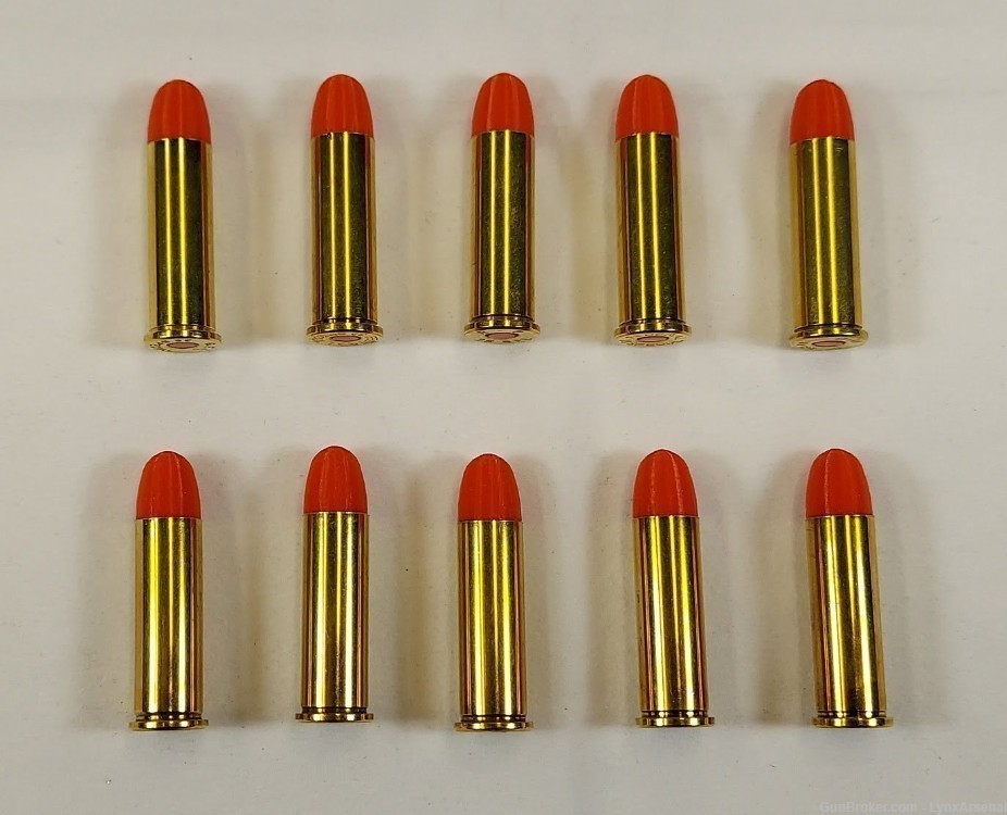 38 Special Brass Snap caps / Dummy Training Rounds - Set of 10 - Red-img-2