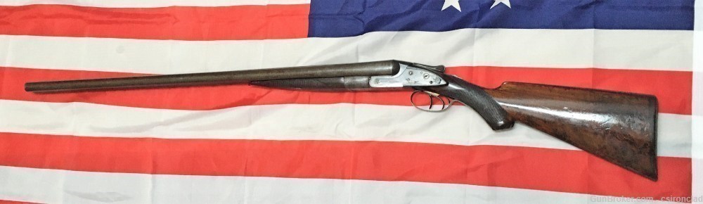 Shotgun LeFever double barrel , F grade 1892 production sideplates-img-8