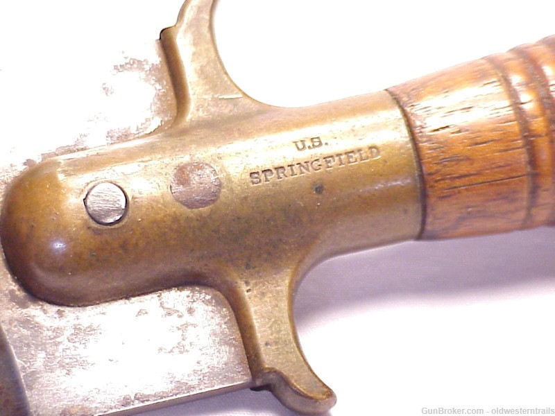 Model 1880's U.S. Army Springfield Hunting Knife & Scabbard-img-2