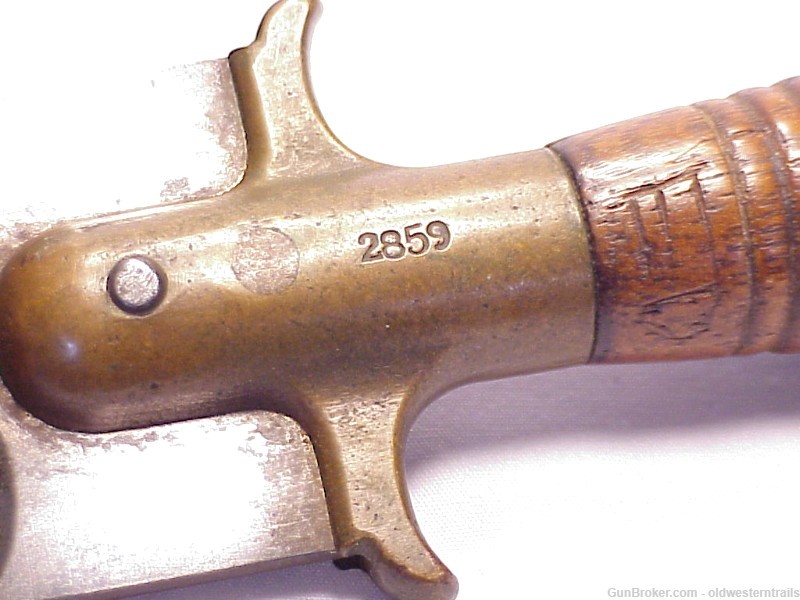 Model 1880's U.S. Army Springfield Hunting Knife & Scabbard-img-3