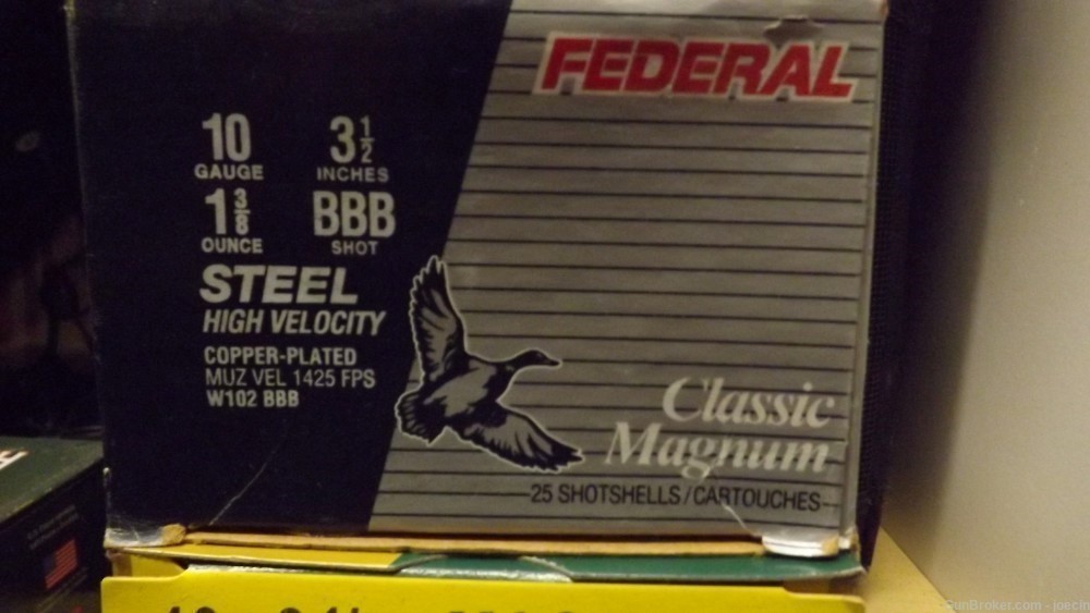 Federal 10 gauge shotgun shells, 1 box-img-0