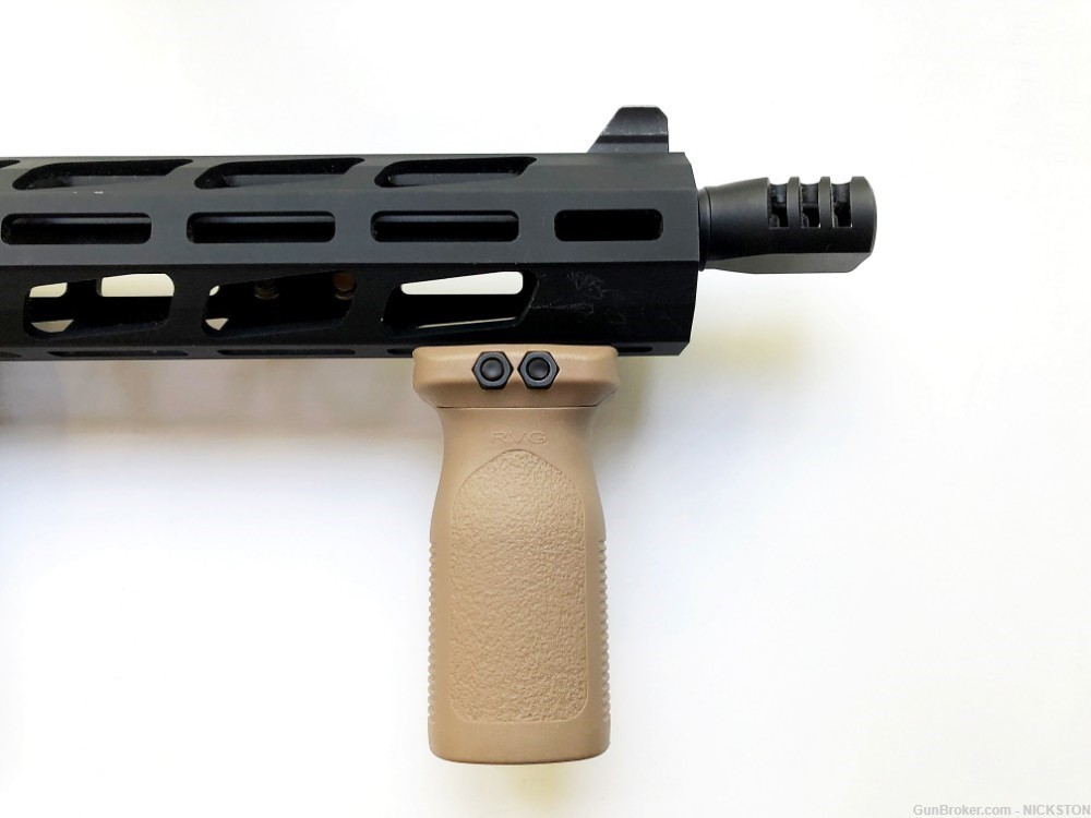 Vertical Hand Stop Tactical Grip Polymer Picatinny Holder for AR15 10 - Tan-img-3