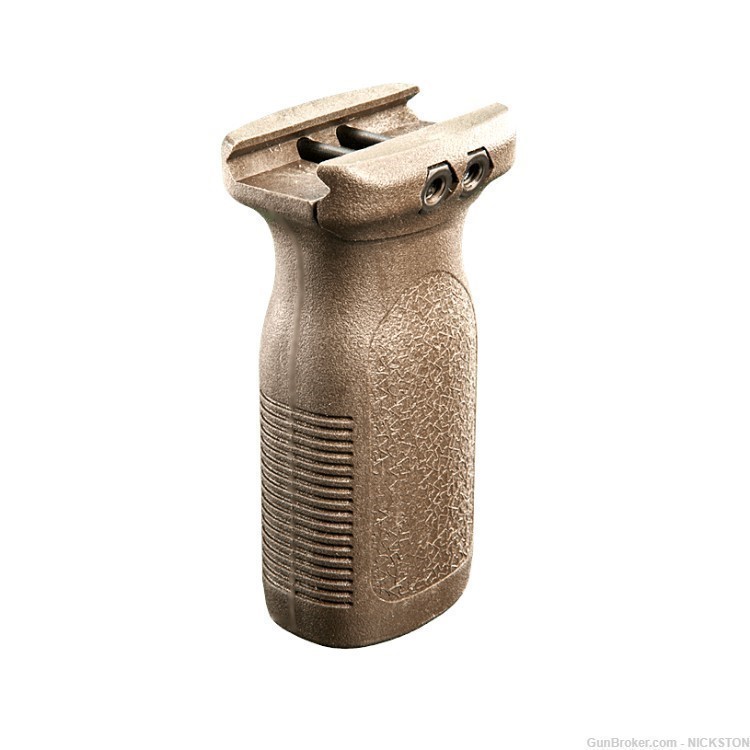 Vertical Hand Stop Tactical Grip Polymer Picatinny Holder for AR15 10 - Tan-img-2