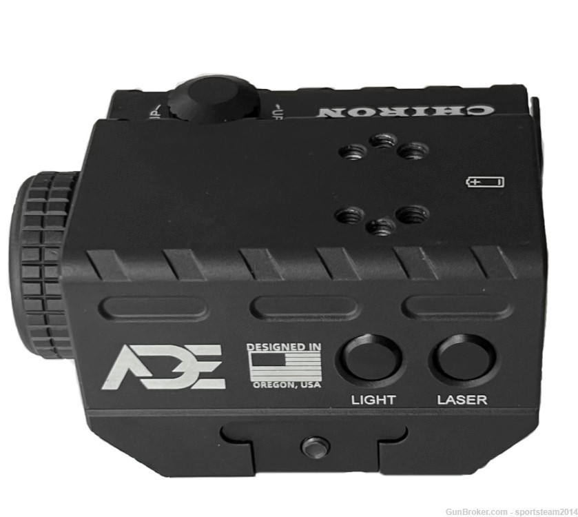 ADE CHIRON Flashlight+Green Laser Sight+Mount  Works W/ Swampfox Sentinel  -img-4