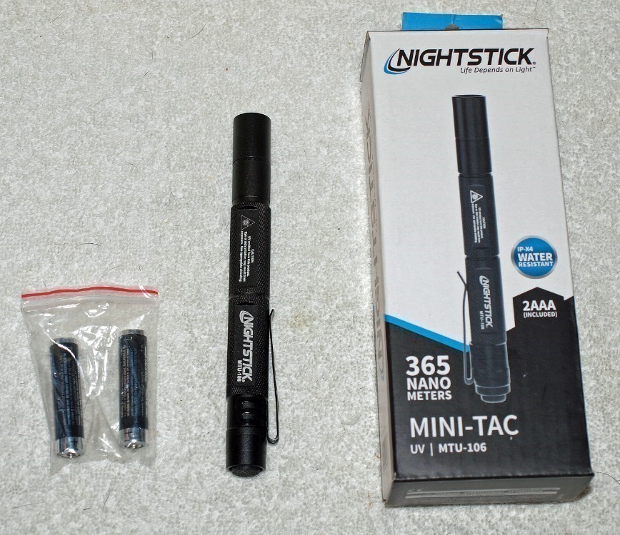 Nightstick Mini-TAC UV/MTU-106 Ultraviolet LED 365 Nanometers Light-img-0