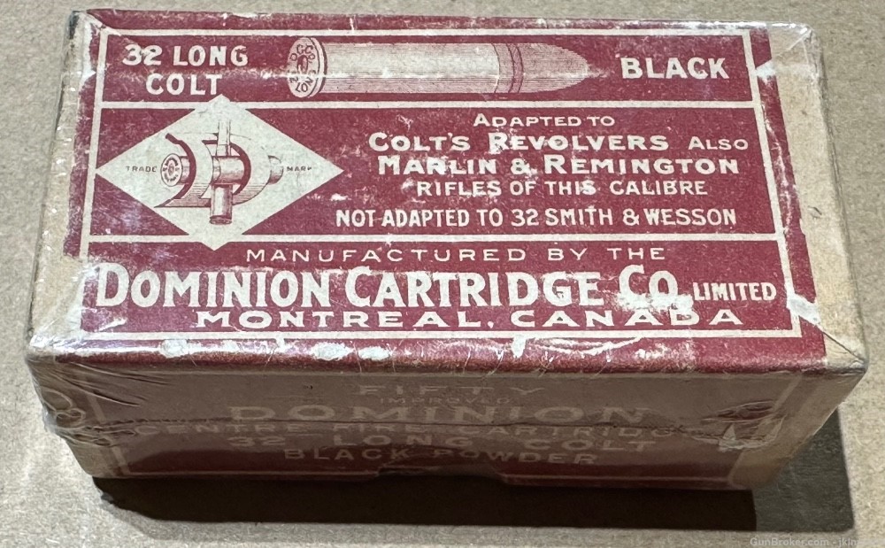 50 rounds of Dominion Cartridge Company 32 Long Colt black powder ammo-img-2