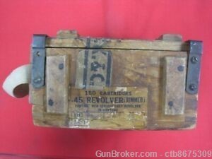 Canadian Colt WWII Wooden Ammo Box with Tin -img-0