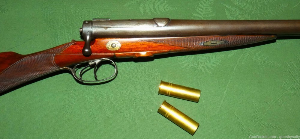 Exceedingly Rare English Bacon Patent Double Barrel Bolt Action Shotgun-img-11