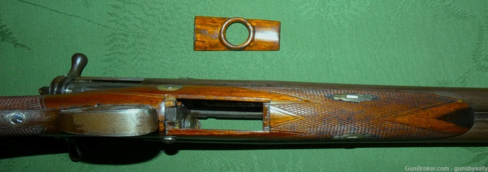 Exceedingly Rare English Bacon Patent Double Barrel Bolt Action Shotgun-img-8