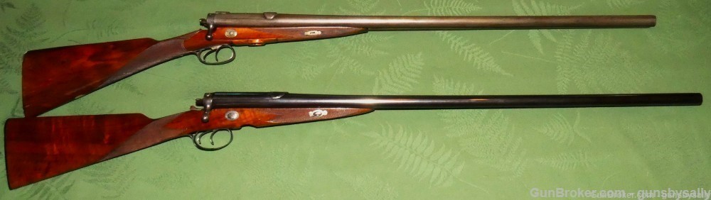 Exceedingly Rare English Bacon Patent Double Barrel Bolt Action Shotgun    -img-16