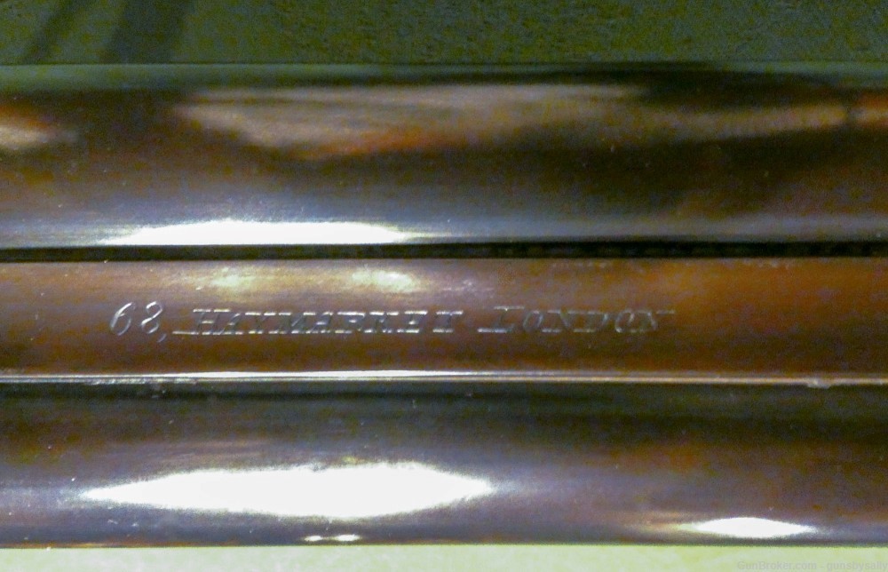 Exceedingly Rare English Bacon Patent Double Barrel Bolt Action Shotgun    -img-7
