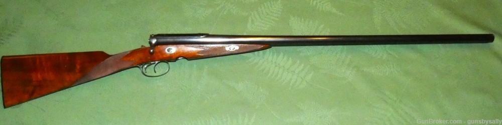 Exceedingly Rare English Bacon Patent Double Barrel Bolt Action Shotgun    -img-1