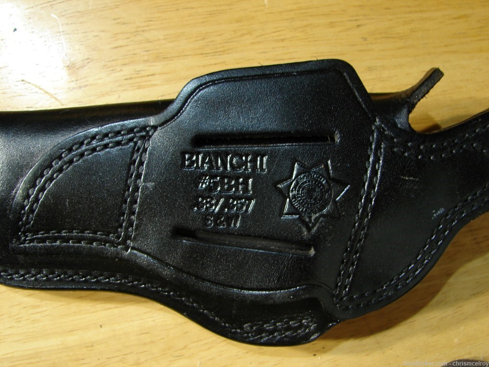 S&W K FRAME HOLSTER BY BIANCHI #5BH FOR 4" BARREL RT HAND 38/357 S&W-img-9
