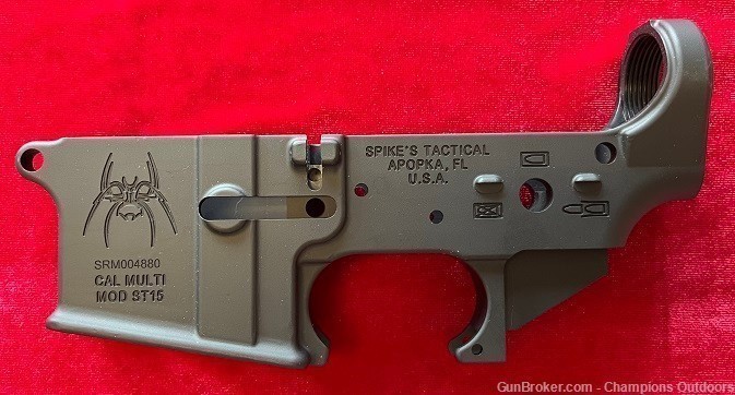 Spikes Tactical Stripped Lower + 2 (30) Round Magpul Magazines Black-img-1