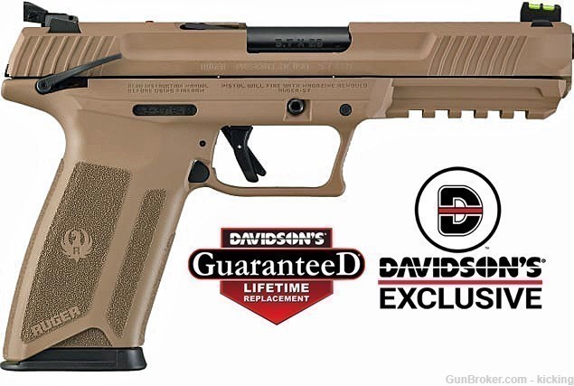 Ruger 57 Davidson's Exclusive Dark Earth 5.7x28MM Two 20 Rd Mags-img-5