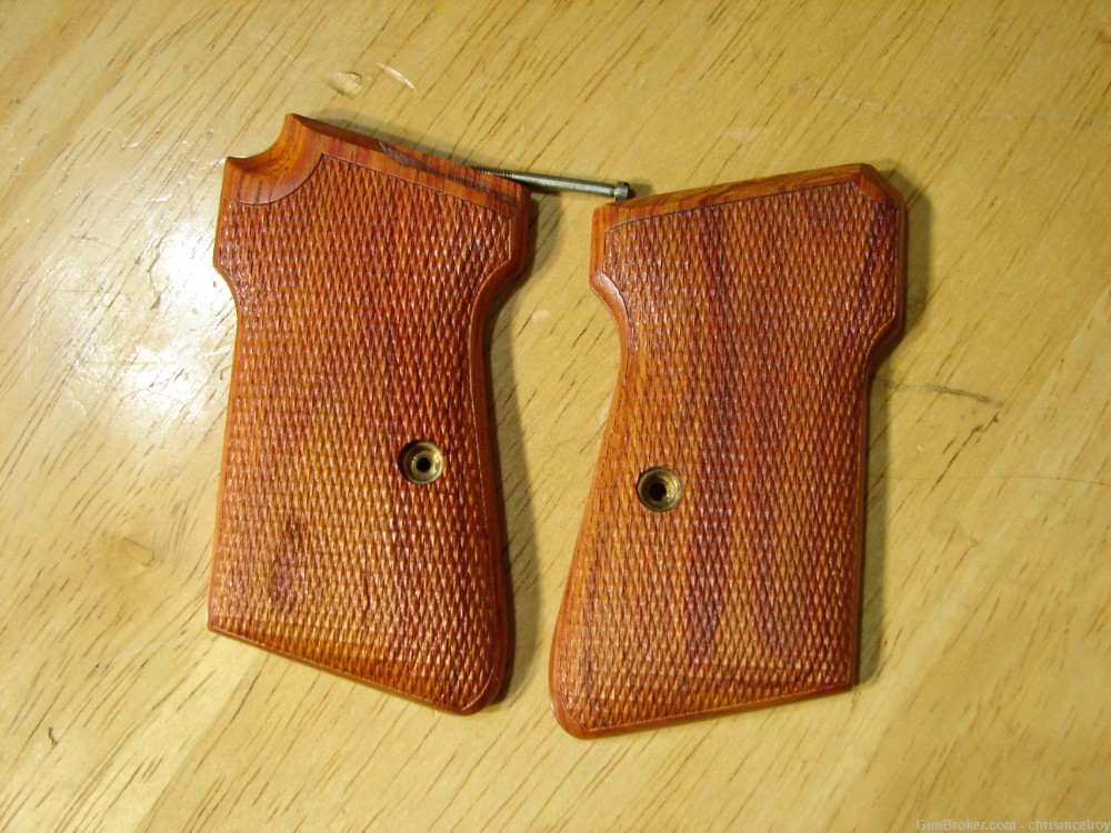 WALTHER PPK/S AND PP GRIPS EXOTIC HARDWOOD BY HOGUE LIKE NEW WITH SCREW-img-4