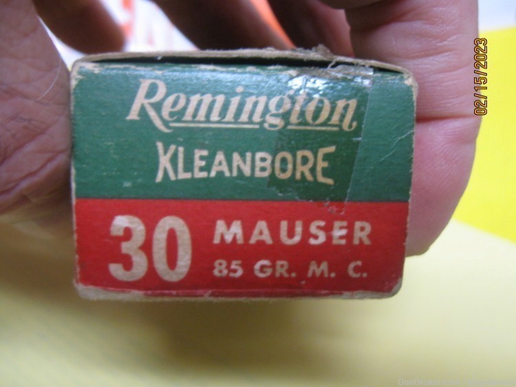 30 MAUSER Box 50 rds 85gr MC 7.35mm CF Kleanbore other makes; more too-img-3