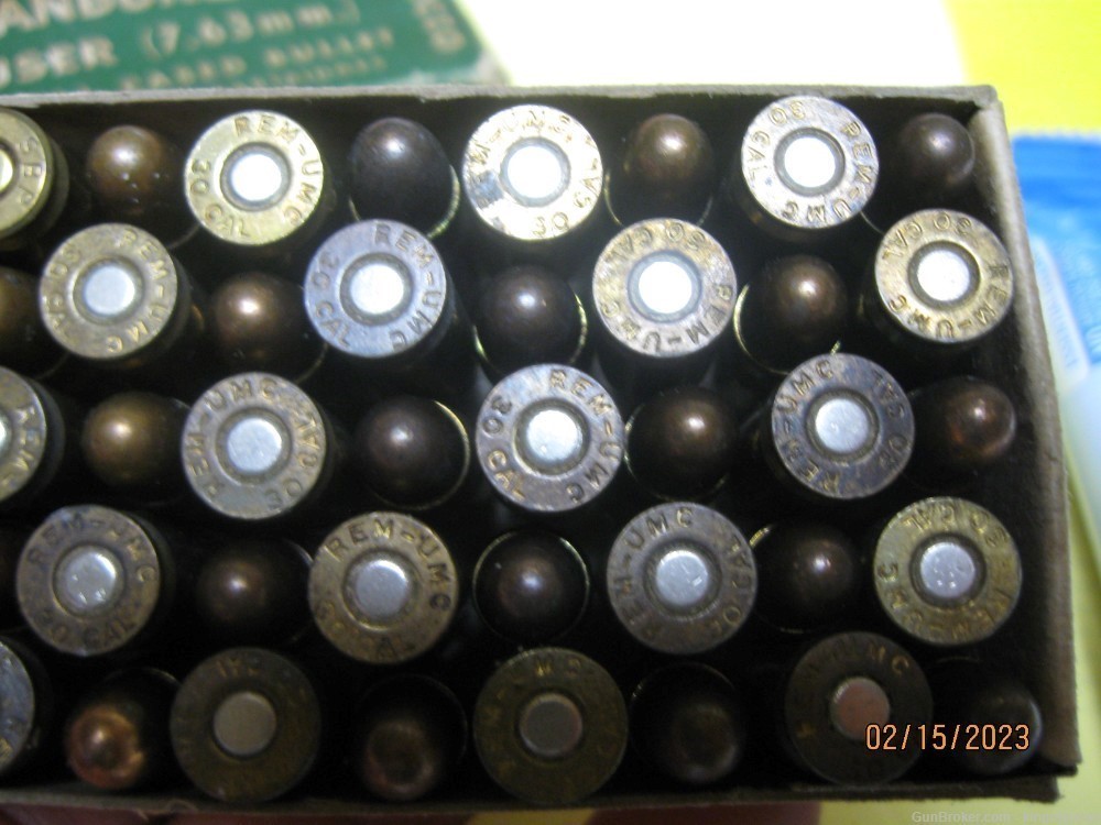 30 MAUSER Box 50 rds 85gr MC 7.35mm CF Kleanbore other makes; more too-img-7