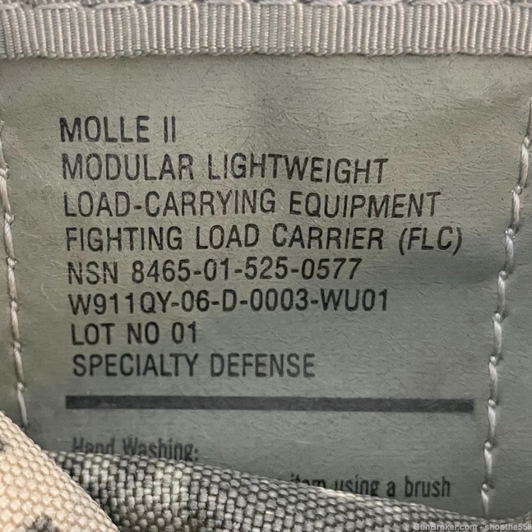 USGI Molle II ACU Fighting Load Carrier FLC Tactical Vest Harness-img-3