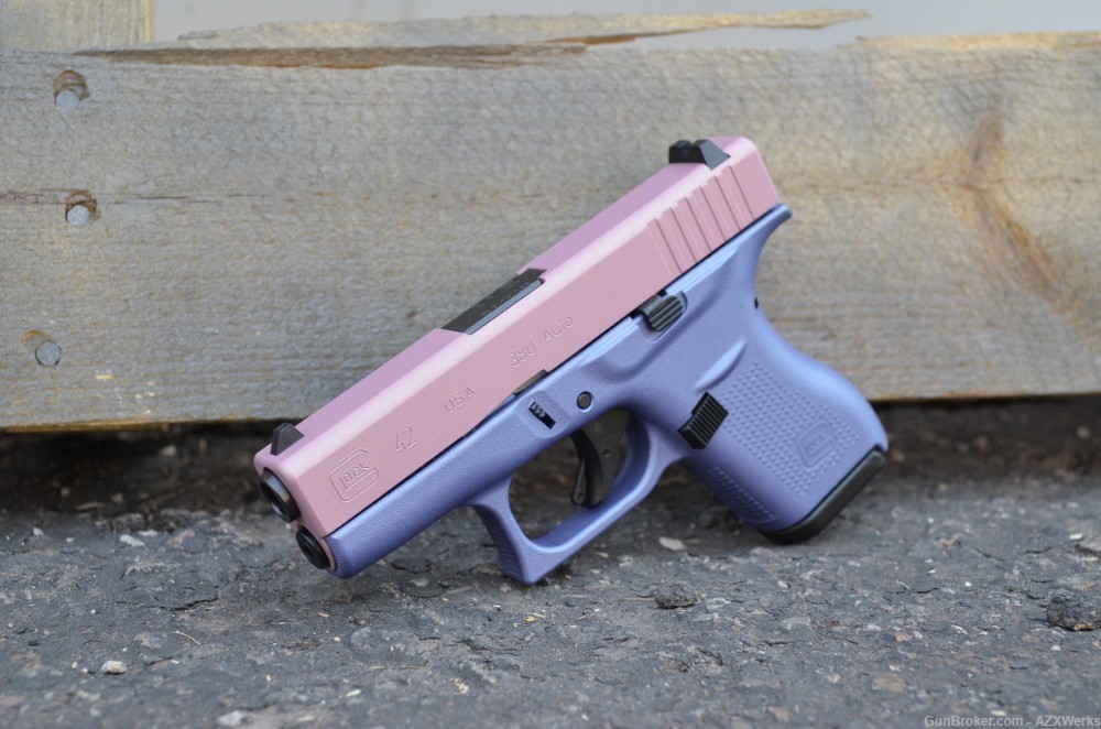 Glock 42 EDC X-Werks Champagne pink Orchid purple 380acp New-img-0