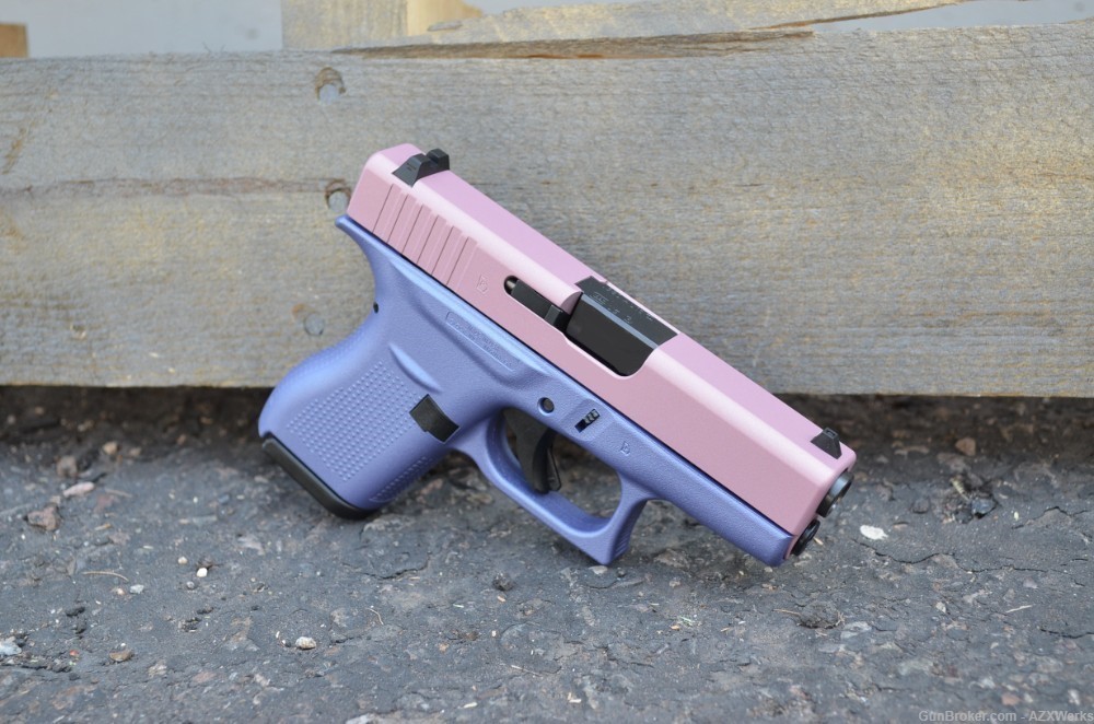 Glock 42 EDC X-Werks Champagne pink Orchid purple 380acp New-img-1