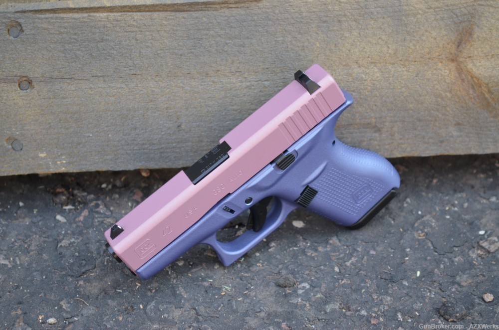 Glock 42 EDC X-Werks Champagne pink Orchid purple 380acp New-img-2