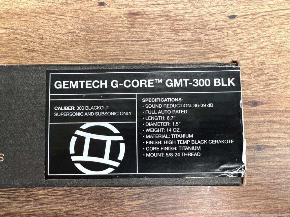 Gemtech G-Core GMT-300 Suppressor USED-img-1