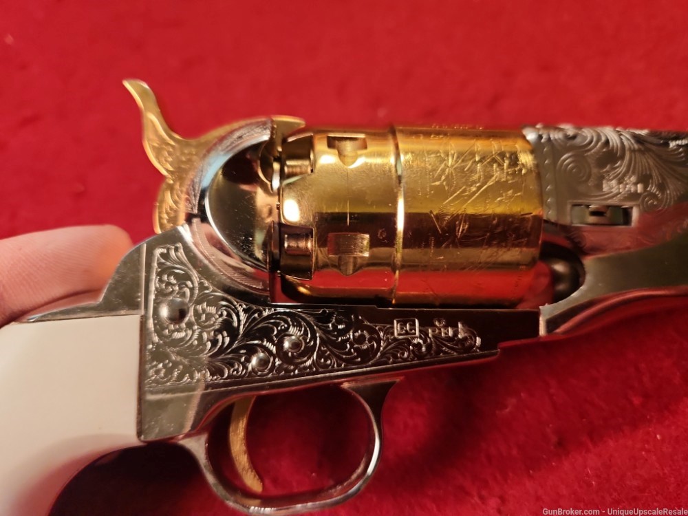 Pietta model 1860 Army 44 caliber revolver engraved NEW!-img-2