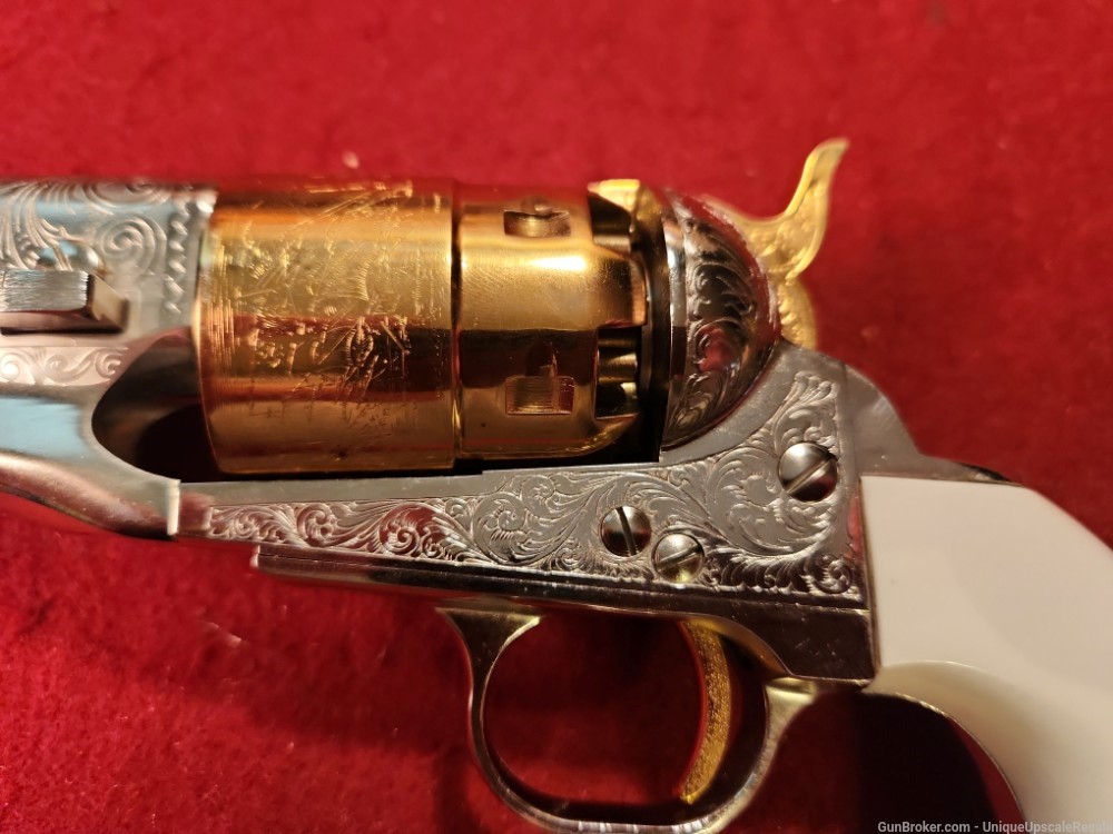 Pietta model 1860 Army 44 caliber revolver engraved NEW!-img-12