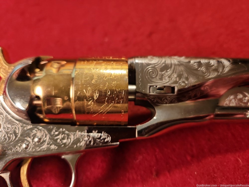 Pietta model 1860 Army 44 caliber revolver engraved NEW!-img-3
