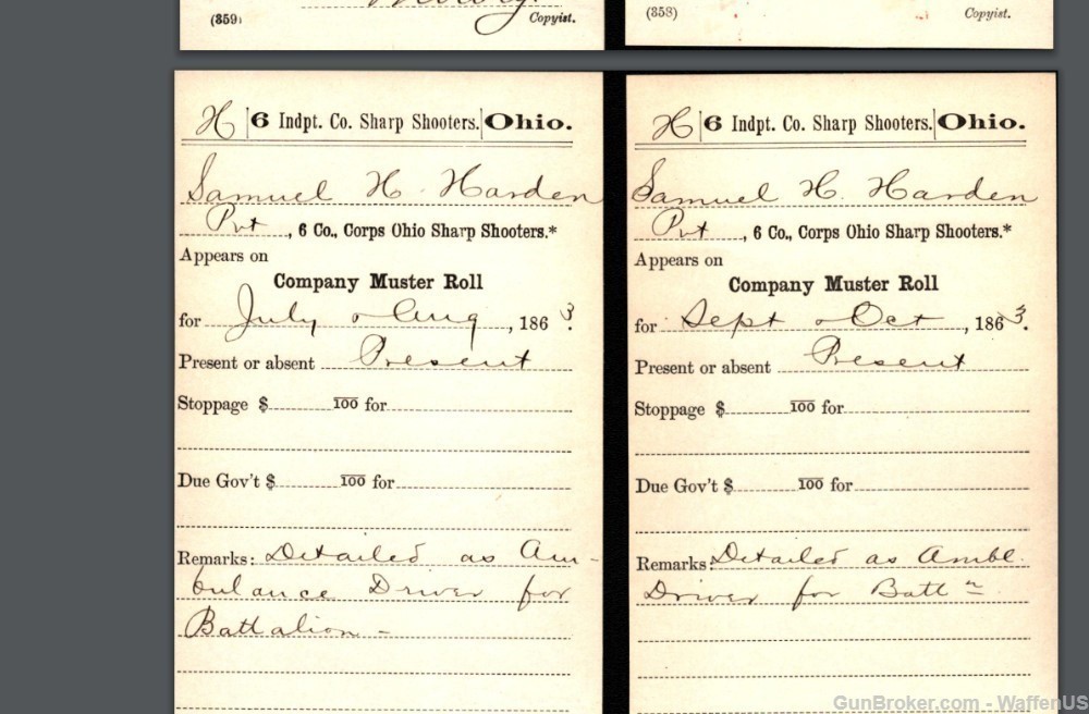 Spencer 1860 rifle DOCUMENTED & ID'D 6th OH SHARPSHOOTERS w/soldier records-img-11