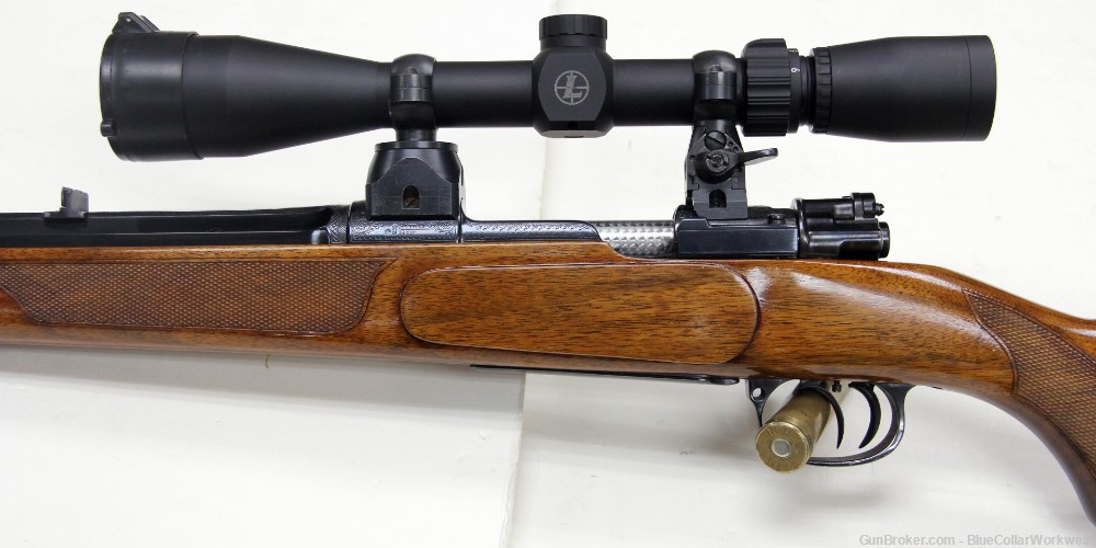 Custom engraved Mauser 98 8mm J Mauser double trigger 24" Mint-img-18