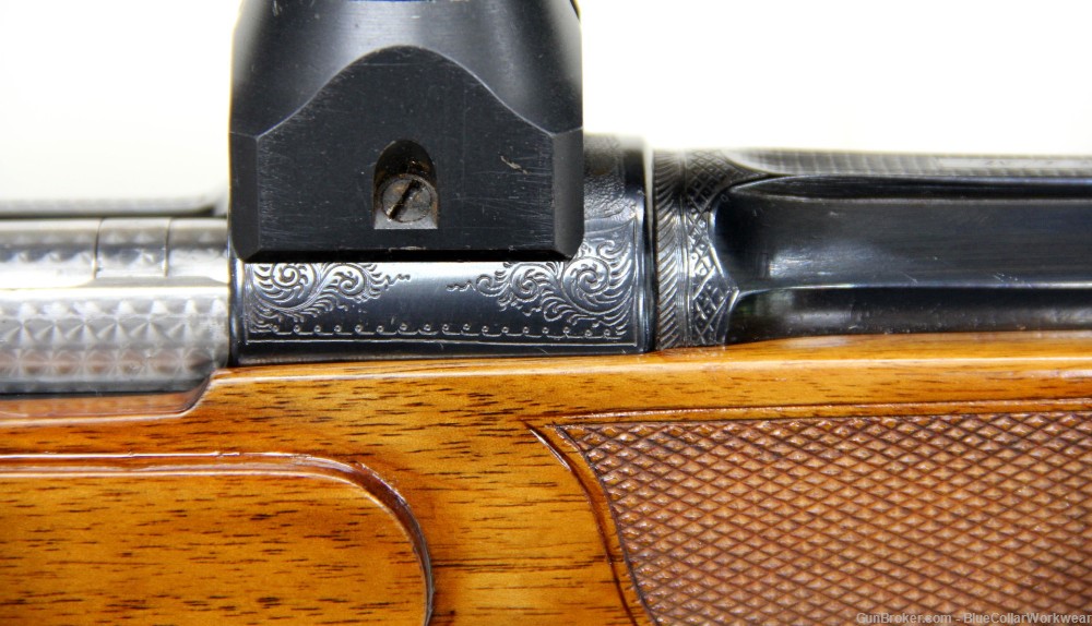 Custom engraved Mauser 98 8mm J Mauser double trigger 24" Mint-img-6