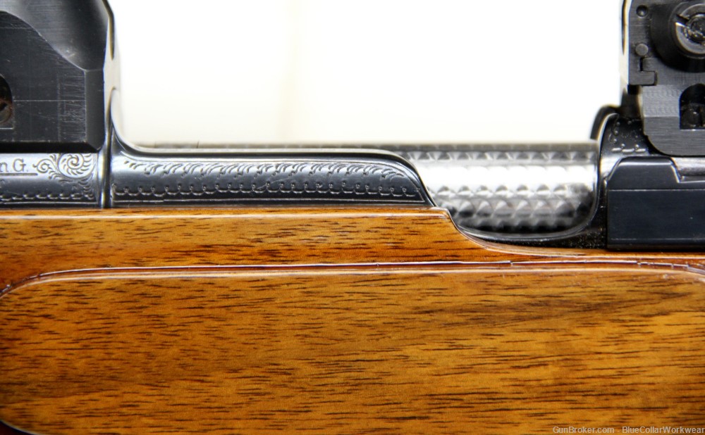 Custom engraved Mauser 98 8mm J Mauser double trigger 24" Mint-img-20
