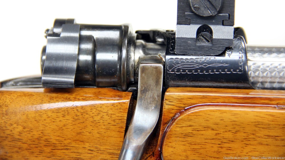 Custom engraved Mauser 98 8mm J Mauser double trigger 24" Mint-img-4