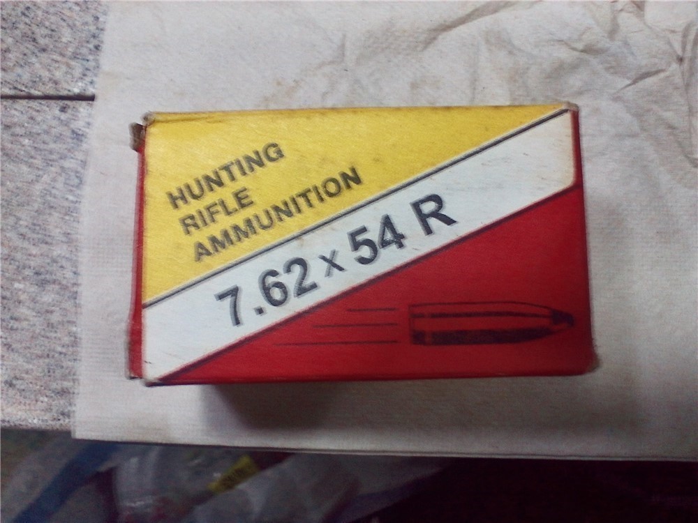 Vintage RUSSIAN Hunting Rifle 7.62x54 ammo-203 gr.spbt-non corrosive-img-0