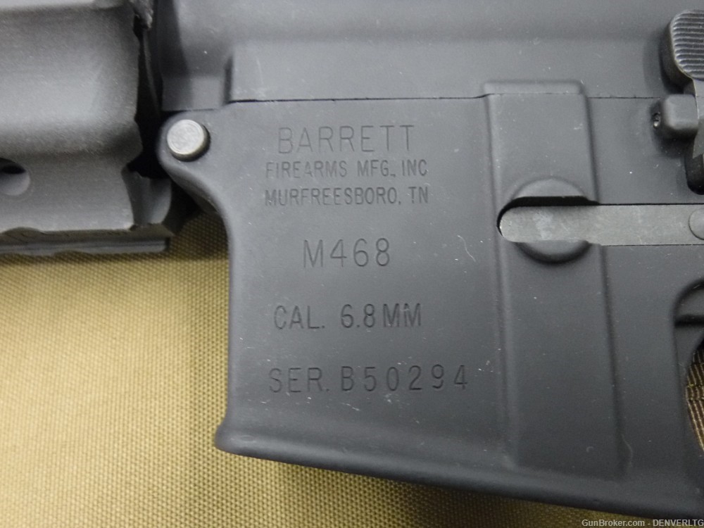 BARRETT M 468  6.8 SPC RIFLE ( unfired ) MINT CONDITION -img-4