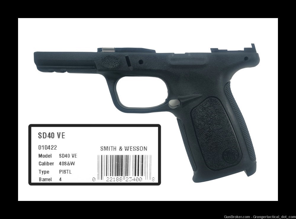 Smith & Wesson SD40 Black Frame S&W SD40-VE Frame OEM NEW Black-img-0