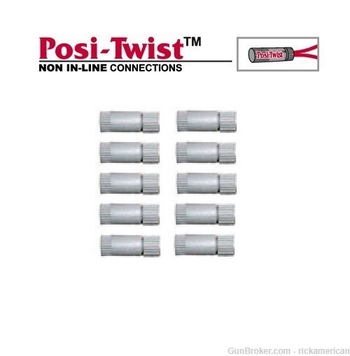 Posi-Twist 18-26 Gage (EX-120G) In Line Connector, 10 PACK NEW! PT2026G-img-0