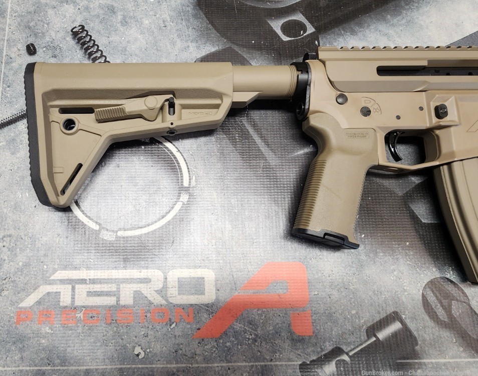 Aero Precision M4 and BCA Side Charging 50 Beowulf 16" Rifle FDE-img-2