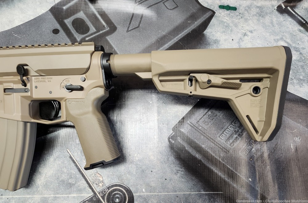 Aero Precision M4 and BCA Side Charging 50 Beowulf 16" Rifle FDE-img-3